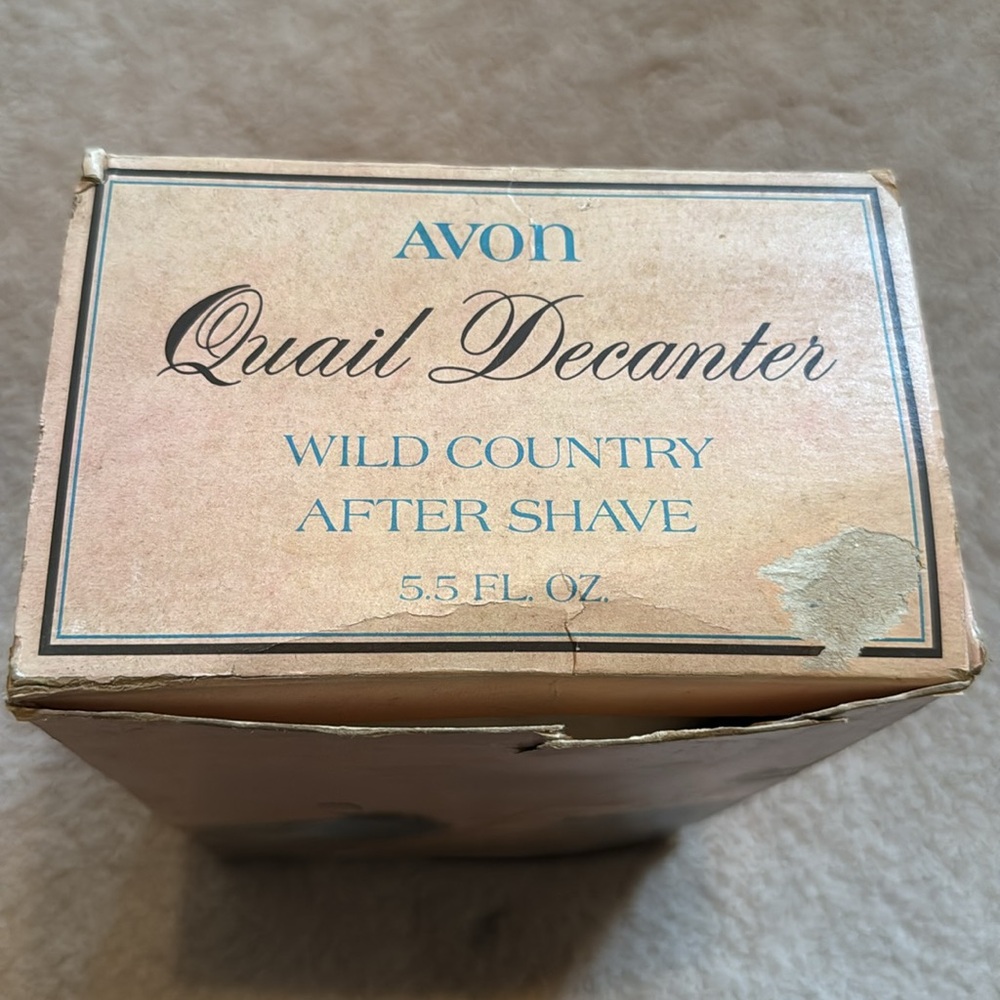Avon vintage 1970s Quail Decanter with original box - Picture 7 of 8
